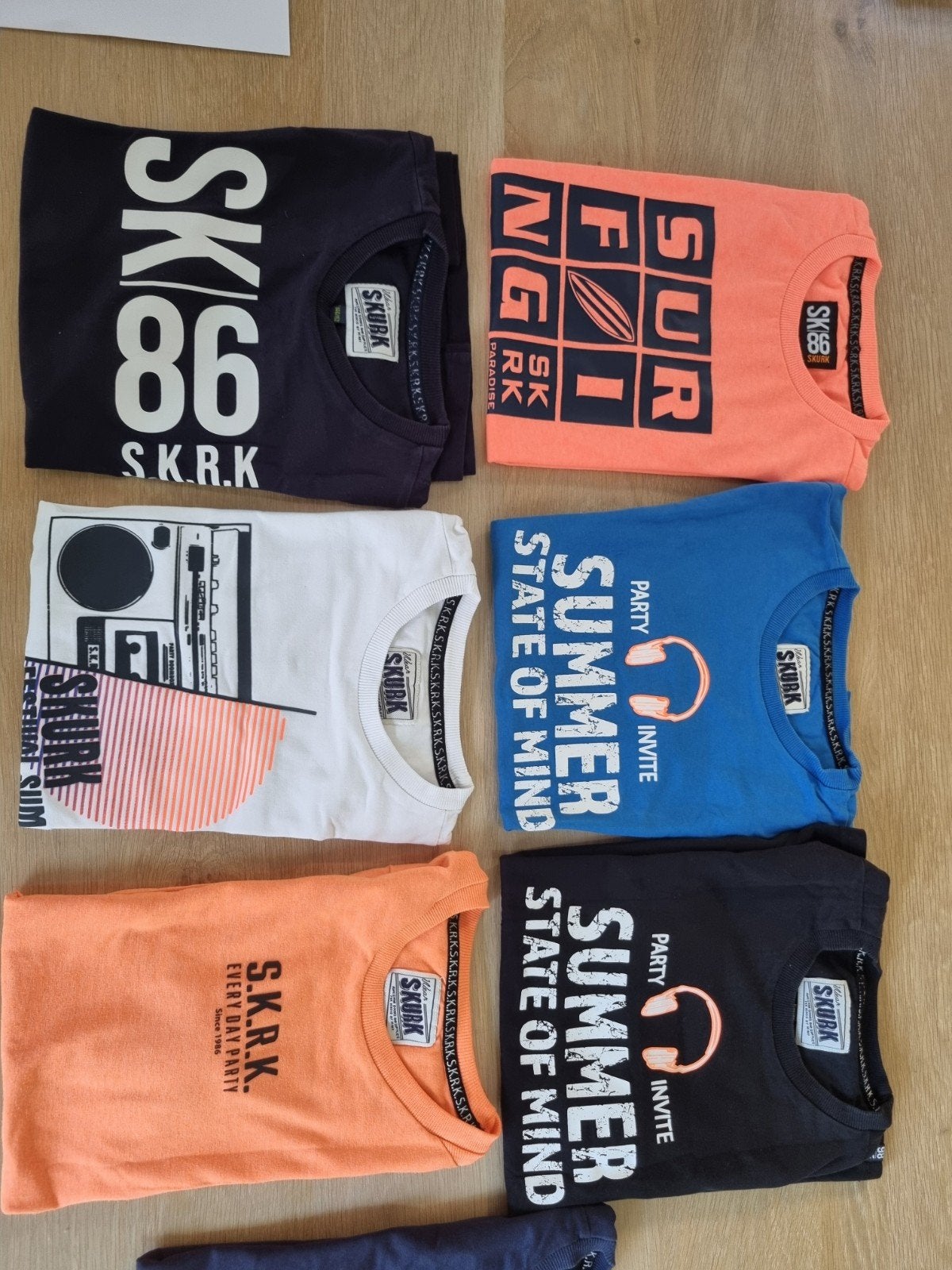 SKURK T-shirts (7 stuks) voor jongens, Kinderen en Baby's, Ophalen of Verzenden, Gebruikt, SKURK, Jongen