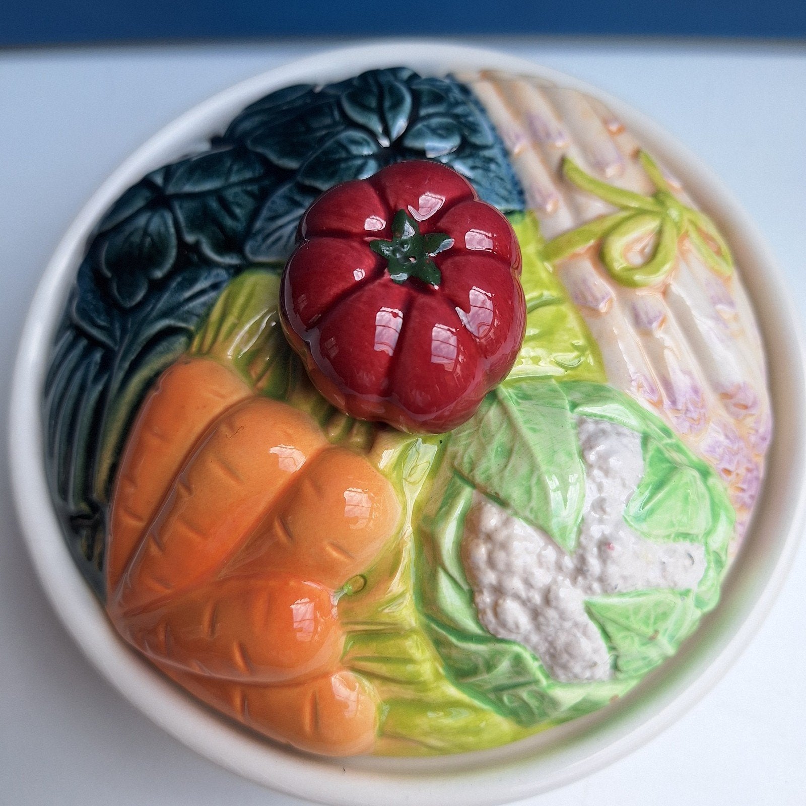 Michel Caugant terrine met groente, gesigneerd, Ophalen of Verzenden