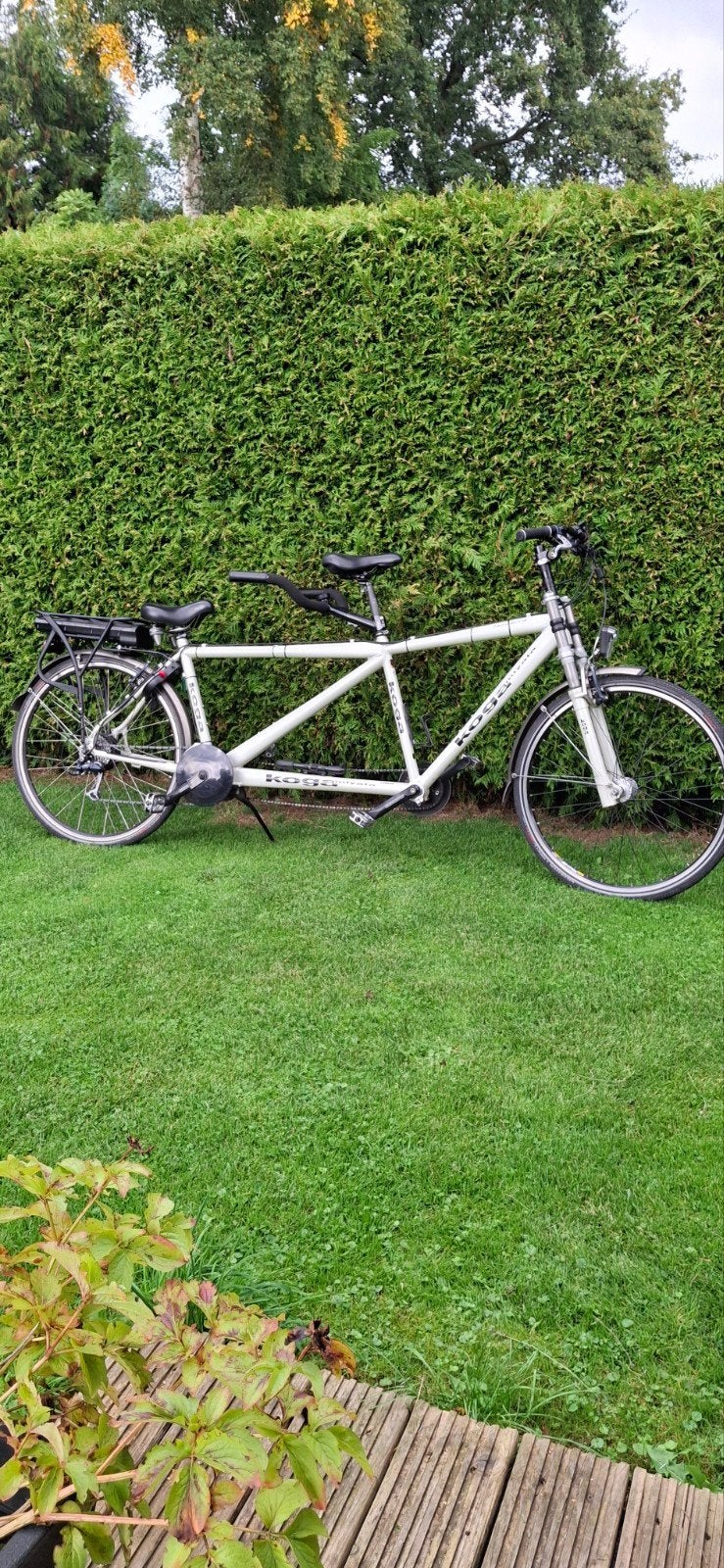 Elektrische Koga Miyata Twin Terra tandemfiets, Fietsen en Brommers, Ophalen, Vering, Velgrem, Zo goed als nieuw