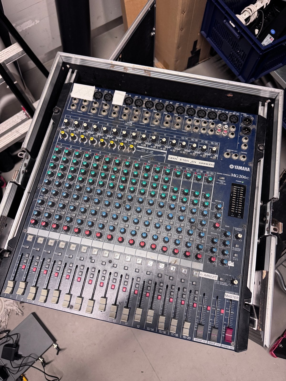 Yamaha MG206c Mengpaneel Mixer, Ophalen of Verzenden, Gebruikt, 20 kanalen of meer, Microfooningang