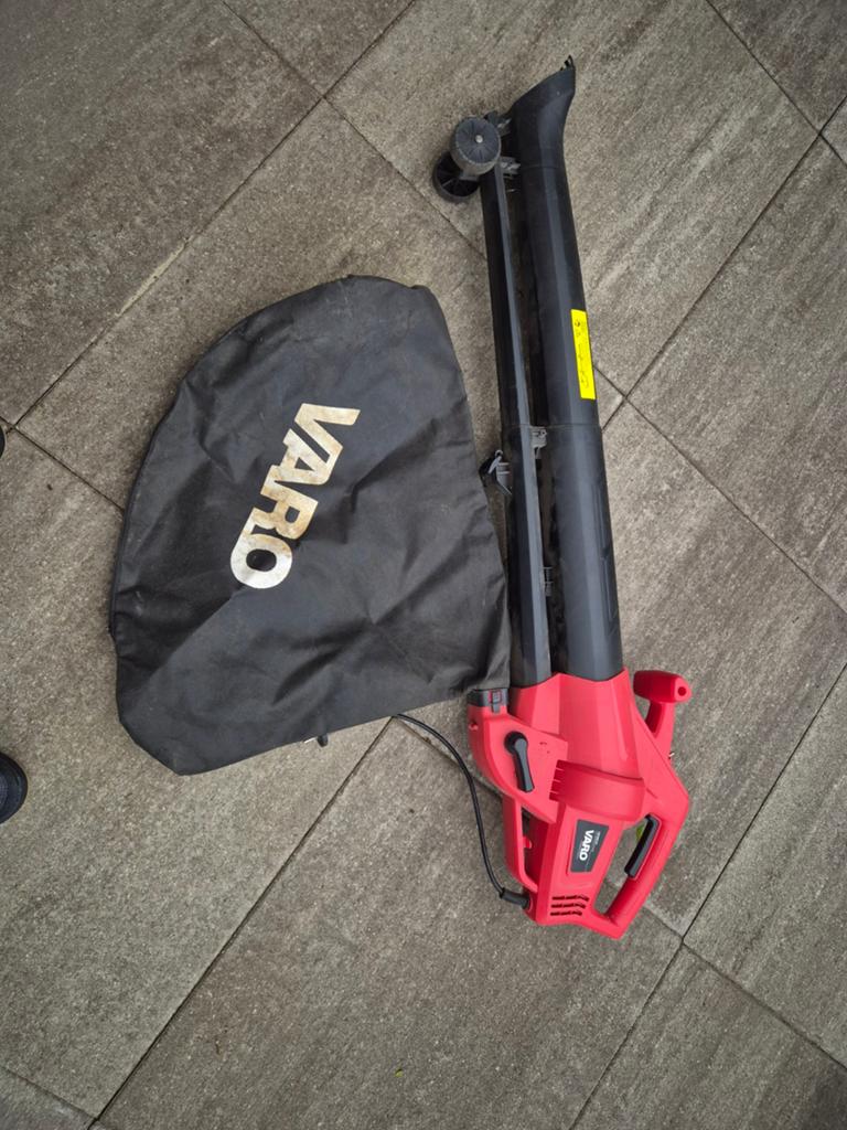 Varo bladblazer/bladzuiger met opvangzak, Ophalen, Gebruikt, Met opvangzak, Handgedragen