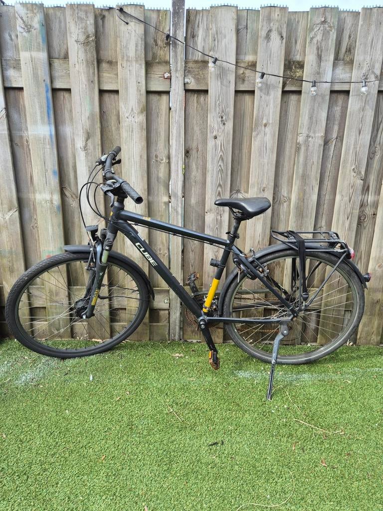 Cube touring heren maat S frame 50" wielen 28", 28 inch, Gebruikt, Vering, 49 tot 53 cm