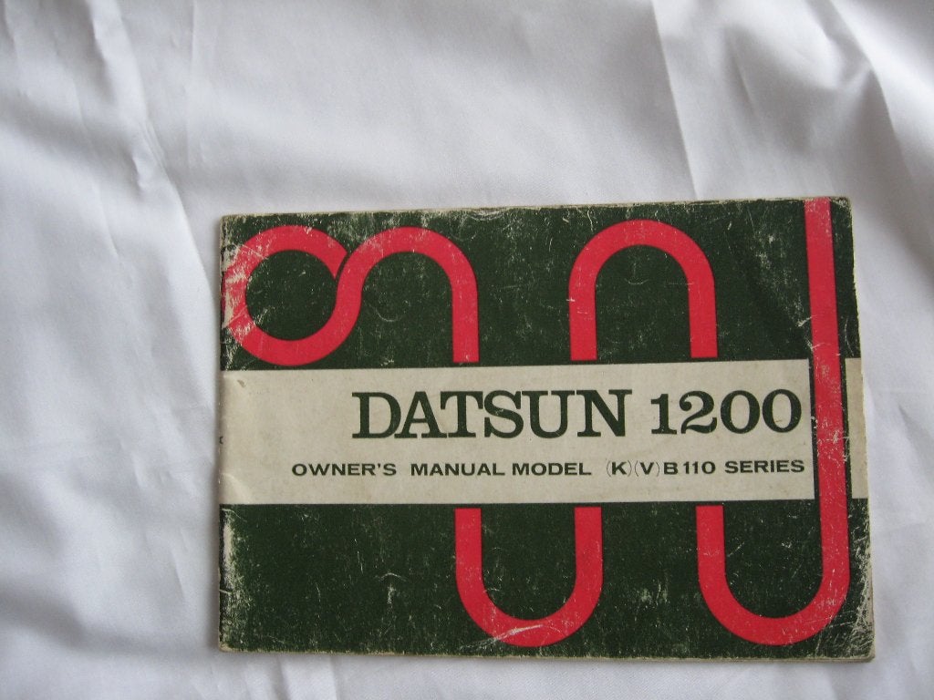DATSUN 1200 Handleiding, Ophalen of Verzenden