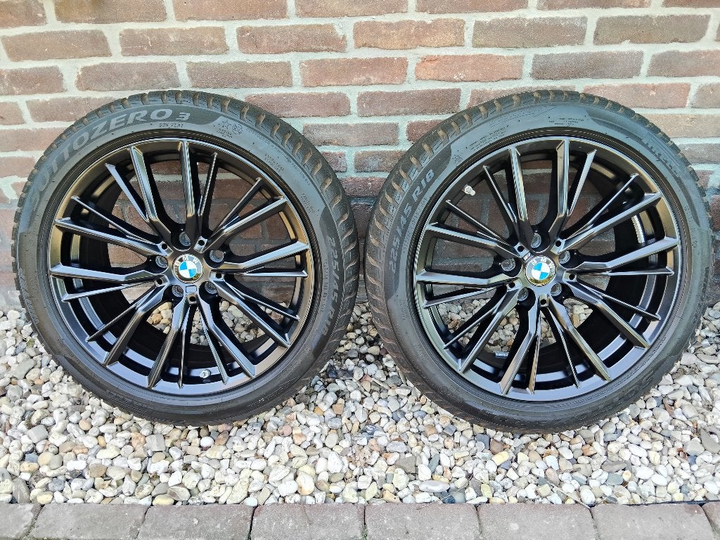 BMW 3 serie velgen met winterbanden 18 inch 796M, Auto-onderdelen, Banden en Velgen, Ophalen, 18 inch, Gebruikt, Banden en Velgen