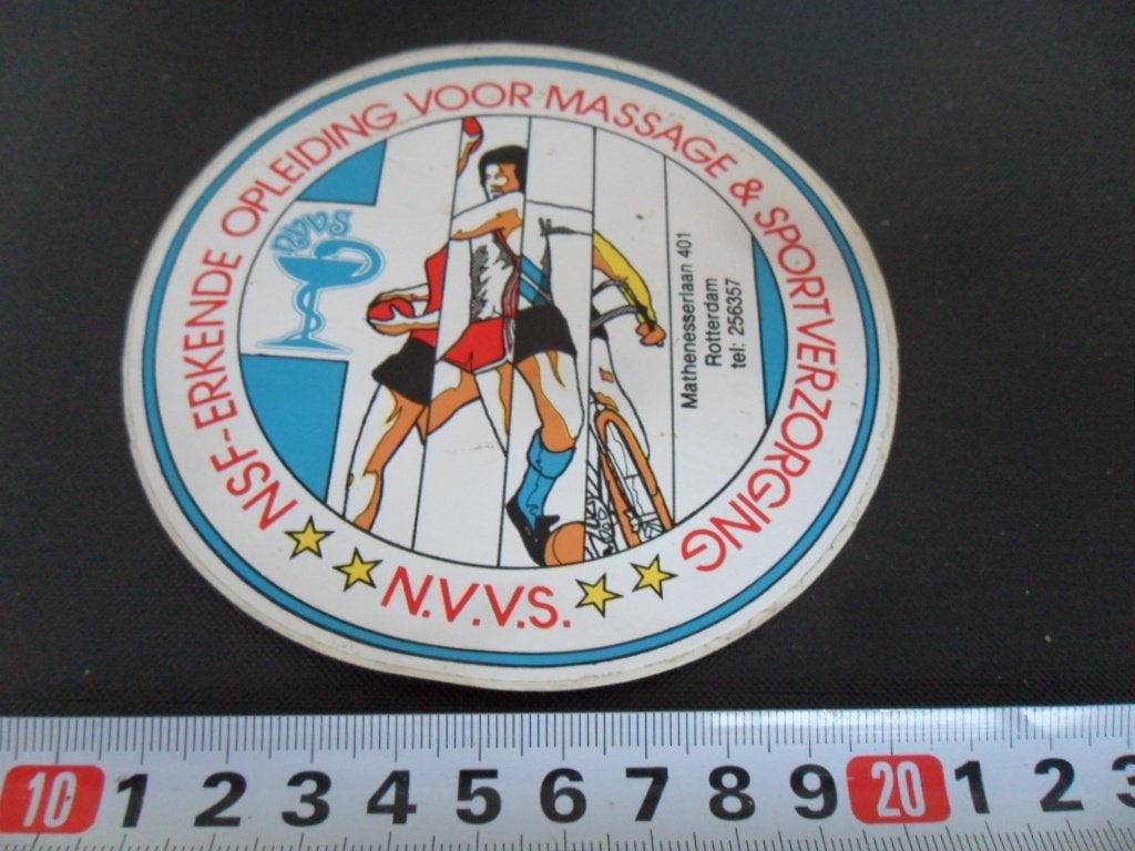 sticker Rotterdam N.V.V.S. NSF Massage & Sportverzorging, Verzamelen, Ophalen of Verzenden, Zo goed als nieuw