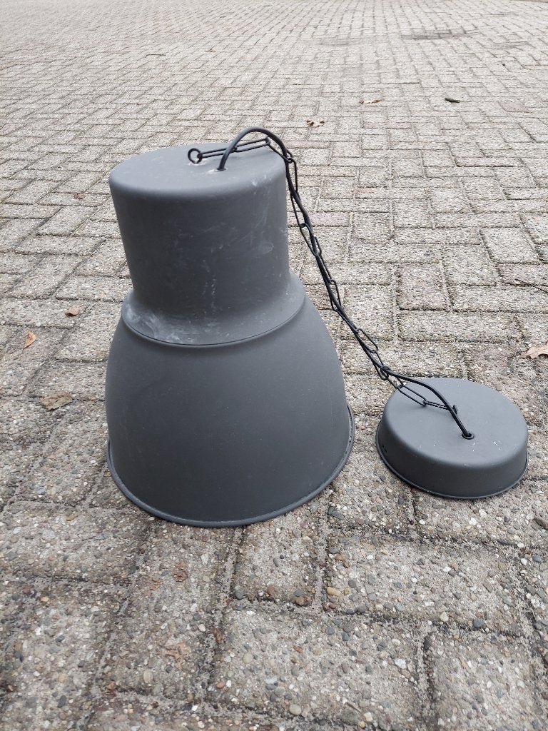 hanglamp metalen lampenkap lamp, Ophalen of Verzenden, Zo goed als nieuw, Metaal, Overige fittingen
