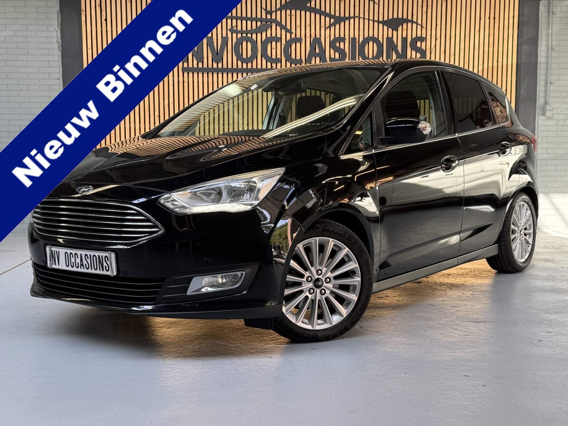 Ford C-MAX 1.5 Titanium NWE DISTRIEM/DEALEROH/AUTOMAAT/PANO/, Auto's, Euro 6, 4 cilinders, 150 pk, Zwart
