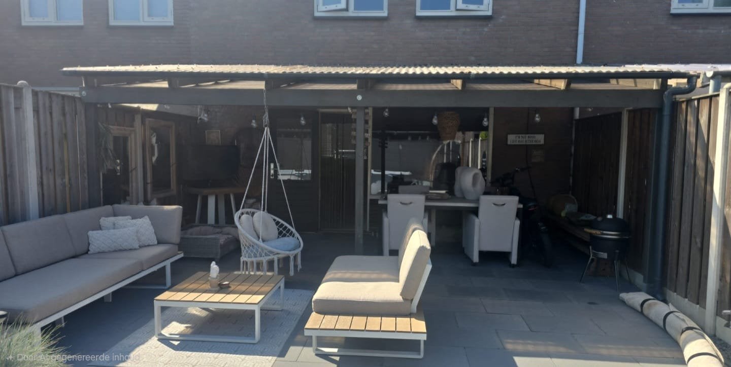Houten overkapping mag per direct weg, Ophalen, Gebruikt, Veranda