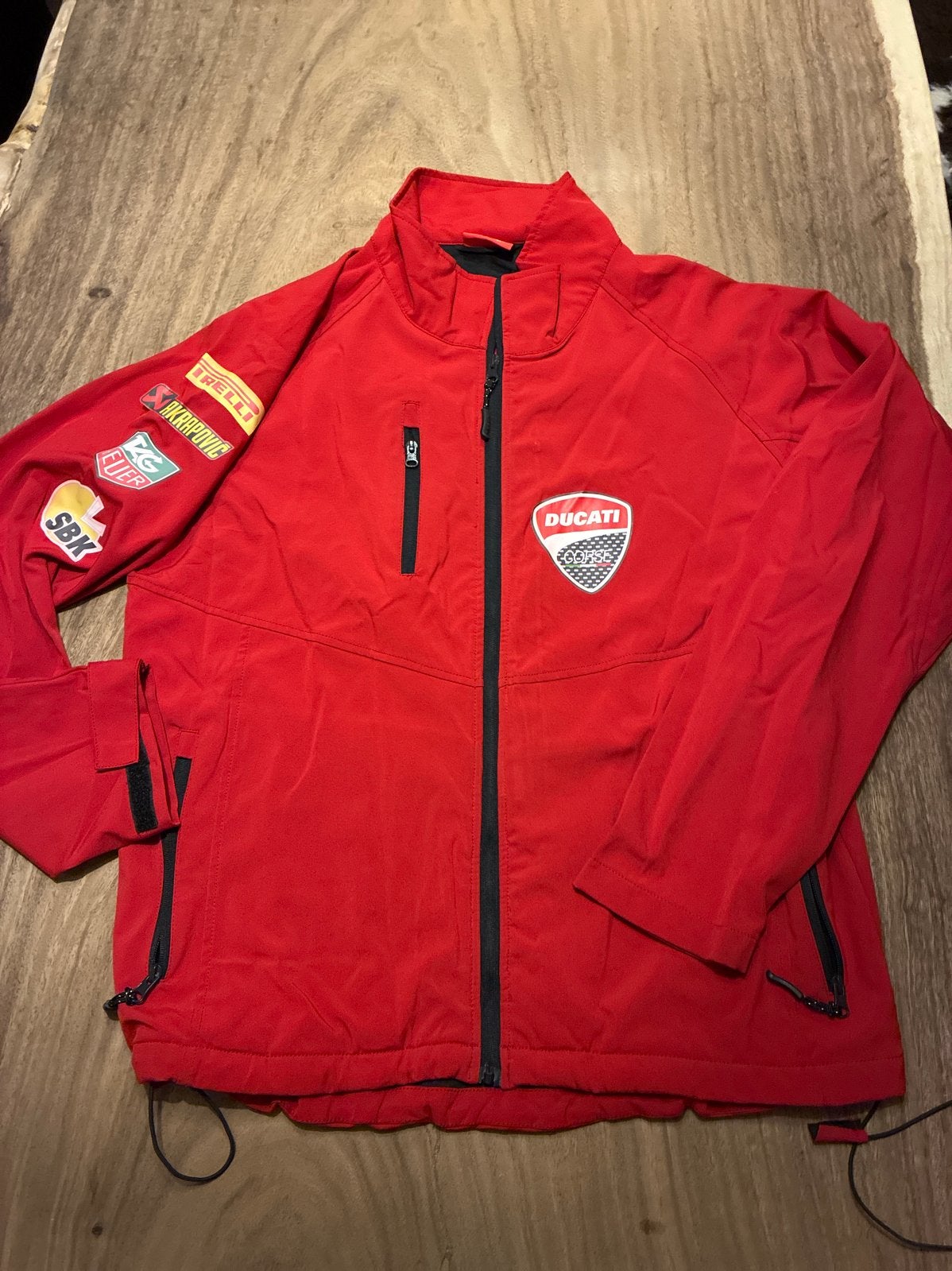 Ducati Softshell Jas Rood XL, Ophalen of Verzenden, Zo goed als nieuw, Maat 56/58 (XL), Rood