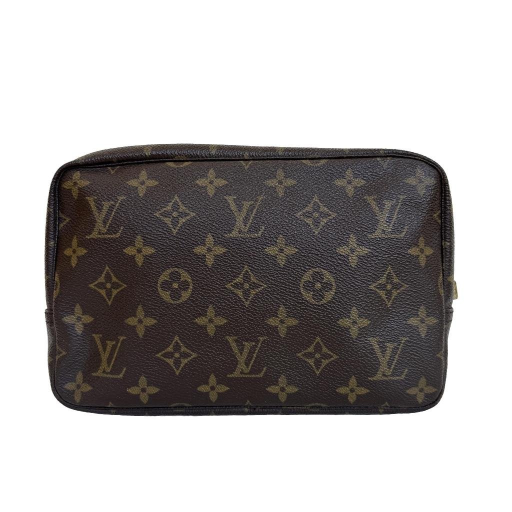 Louis Vuitton toilettas monogram toiletry trousse cosmetic, Ophalen of Verzenden, Zo goed als nieuw, Beige