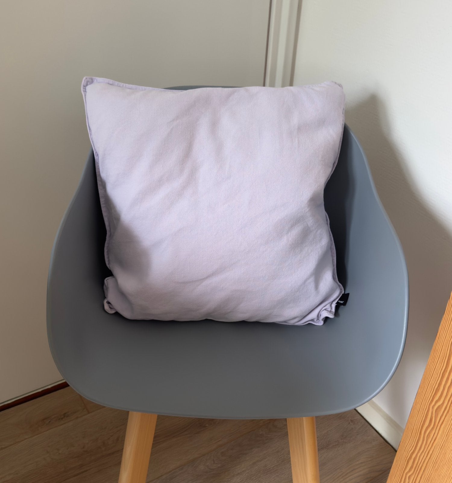 HAY Linnen Kussenhoes 50x50 Lavender (incl. kussen), Overige merken, Inclusief binnenkussen, Paars, Vierkant
