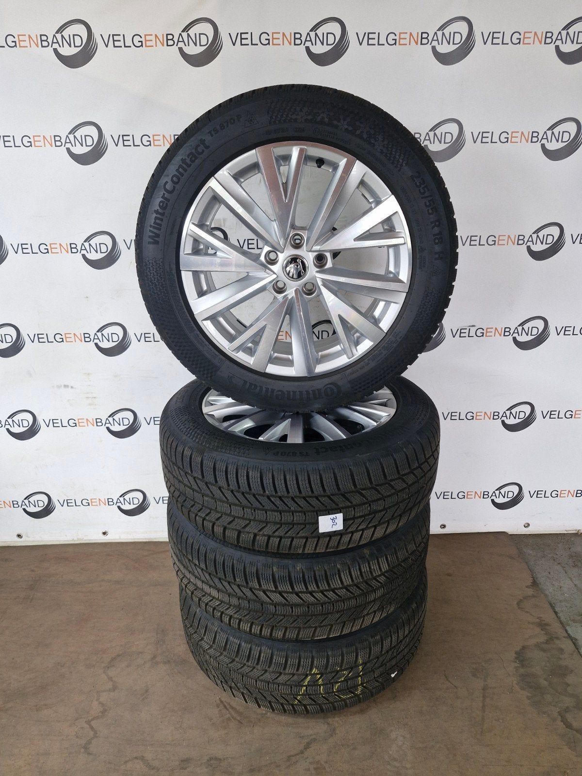 Winterset Skoda Kodiaq 5x112 235 55 18 winterbanden tiguan, Auto-onderdelen, Banden en Velgen, Ophalen, 18 inch, Gebruikt, .