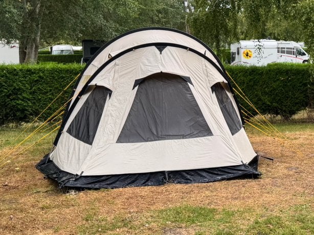 Eureka 6 pers. tunneltent - technisch katoen - super sterk, Ophalen of Verzenden, Gebruikt, Tot en met 6