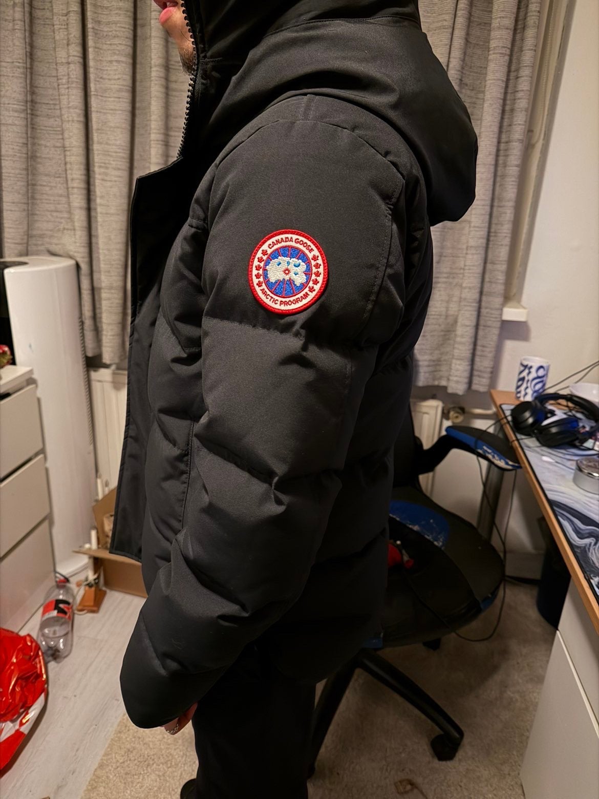 Canada goose macmillan jas, Kleding | Heren, Ophalen of Verzenden, Zo goed als nieuw, Maat 46 (S) of kleiner, Zwart