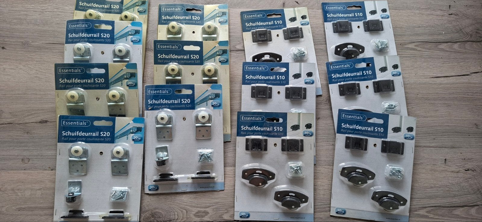 Essentials Schuifdeurrail S10 en S20 sets, Ophalen of Verzenden, Nieuw, IJzer, Overige typen