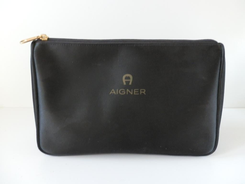 Aigner beautytas of toilettas., Ophalen of Verzenden, Zo goed als nieuw, Zwart, Heer of Dame