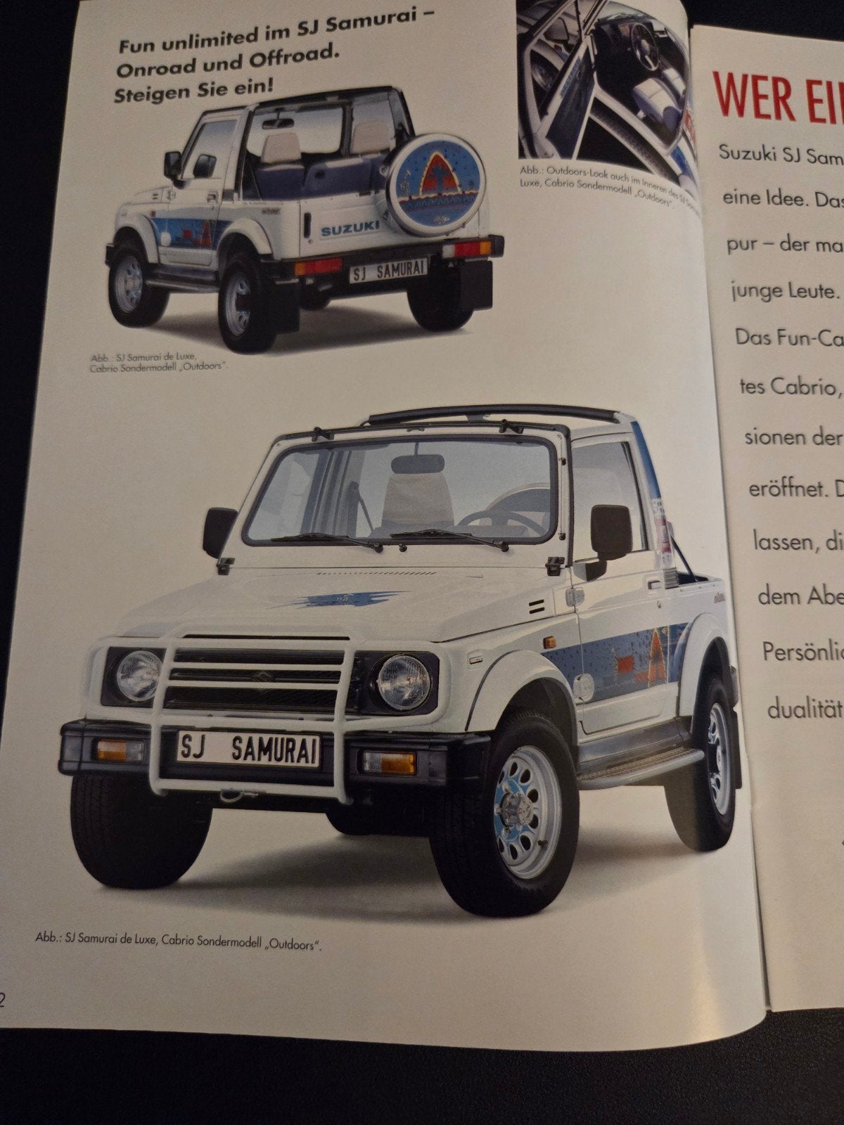Brochure Suzuki Samurai 1995, Ophalen of Verzenden, Zo goed als nieuw, Overige merken