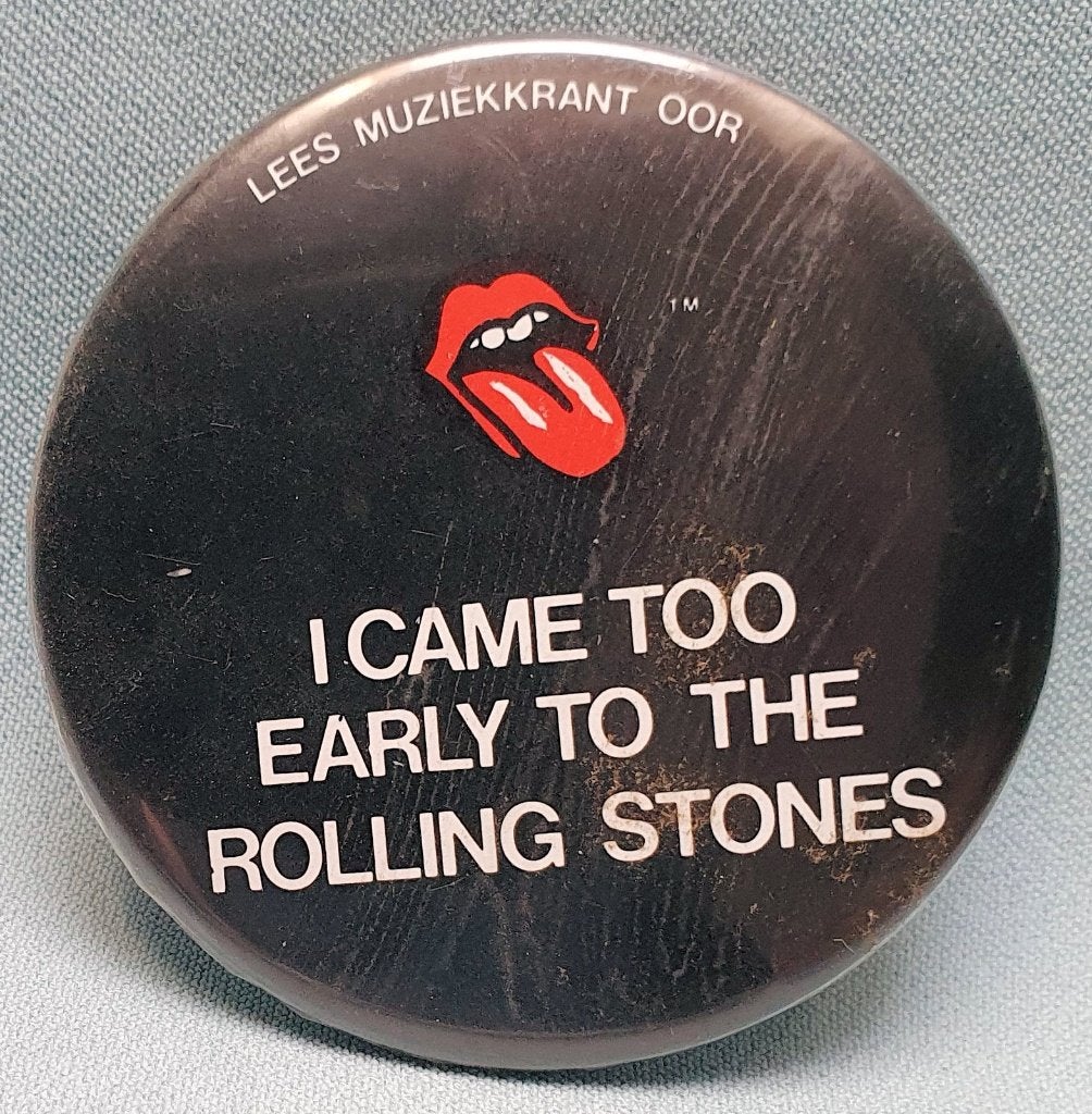 Rolling Stones button, Verzenden, Zo goed als nieuw, Overige onderwerpen, Button