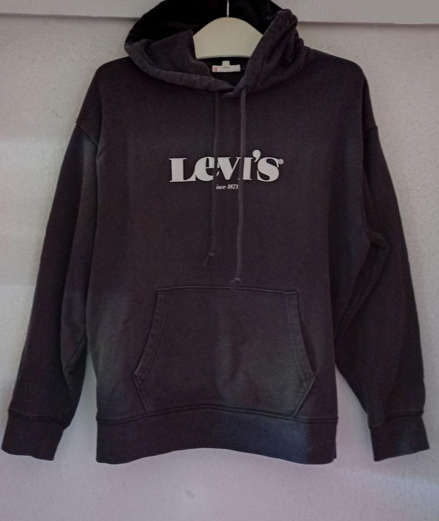 Levi's hoody sweat sweater trui S, Zwart, Ophalen of Verzenden, Maat 36 (S), Gedragen