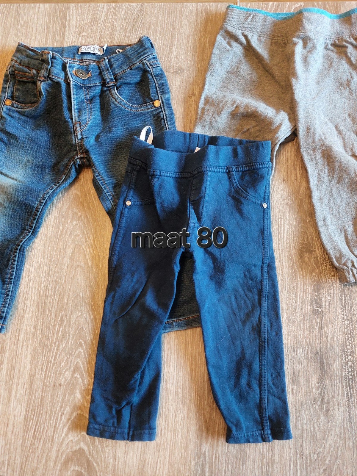 Set van 3 babybroekjes maat 80, Kinderen en Baby's, Ophalen of Verzenden, Gebruikt, Jongetje of Meisje, Setje