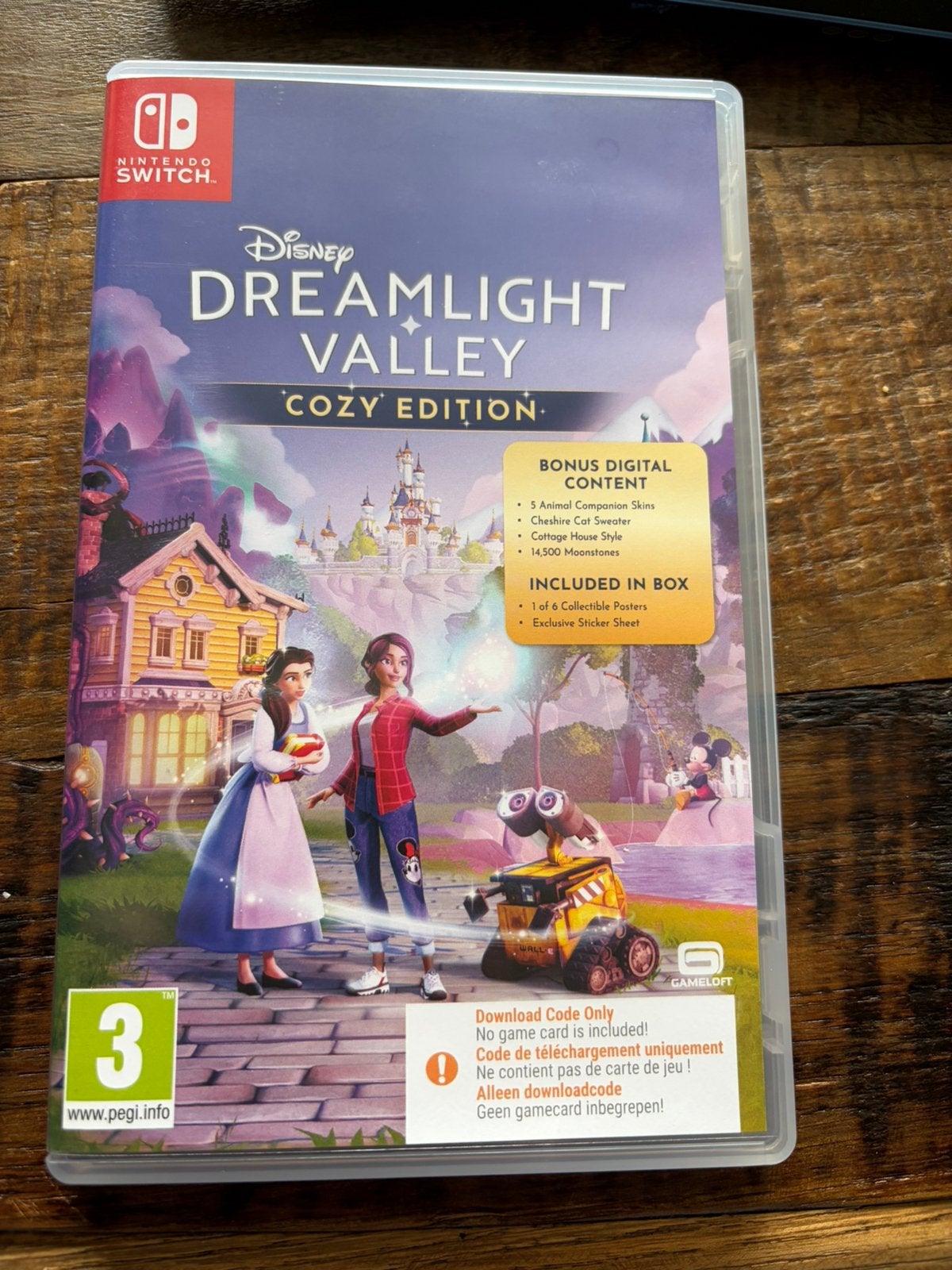 Dreamlight valley hoesje met poster en stickers, Avontuur en Actie, 1 speler, Ophalen of Verzenden, Zo goed als nieuw