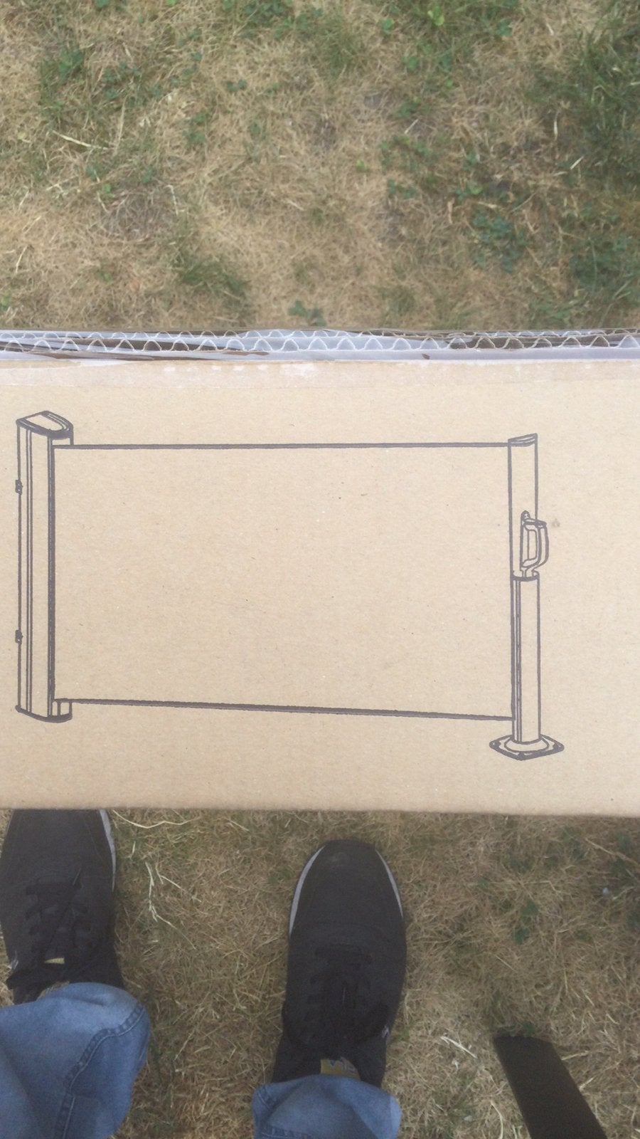 Oprolbaar windscherm 3 maal 1;5 meter, Tuin en Terras, Ophalen, 1 tot 2 meter, 3 tot 6 meter, Nieuw