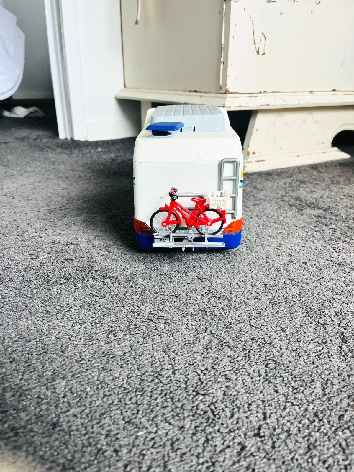 Playmobil Camper met accessoires en campingwinkel, Ophalen, Gebruikt, Complete set, Voertuig
