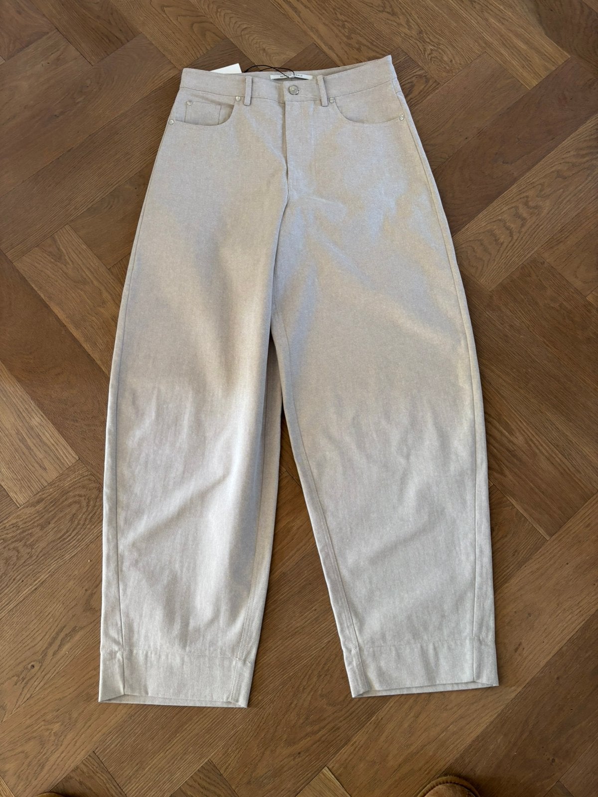 Barrel trousers second female l/xl, Beige, Maat 42/44 (L), Ophalen of Verzenden, Zo goed als nieuw
