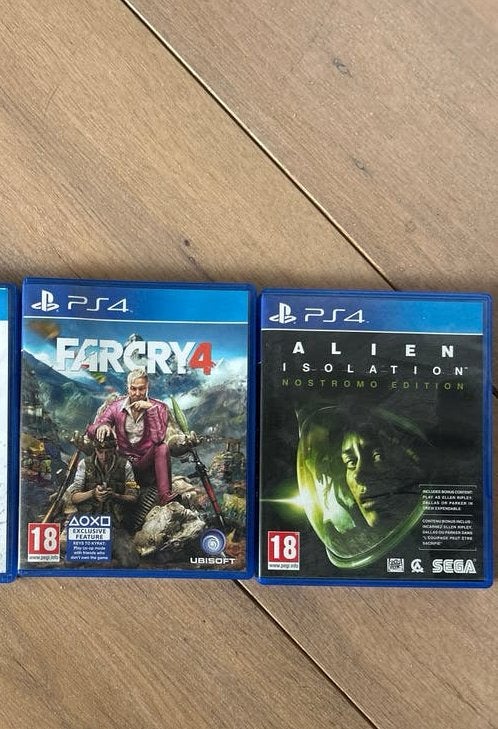 PS4 Games: Far Cry 4, Alien Isolation, Vanaf 18 jaar, 1 speler, Ophalen of Verzenden, Zo goed als nieuw