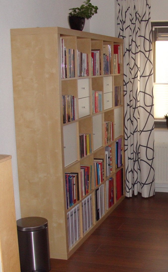 IKEA Expedit vakkenkast (nu Kallax) 25 vakken 185x185x40cm, Huis en Inrichting, Ophalen, 150 tot 200 cm, Zo goed als nieuw, 150 tot 200 cm