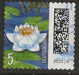 Duitsland 161, waterlelie, Verzenden, 1990 tot heden, Gestempeld