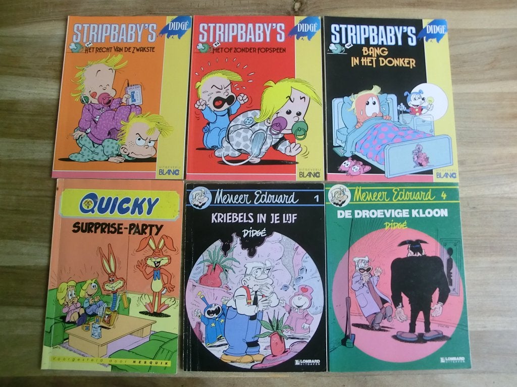 6 stripboeken getekend door Didier Chardez - Didgé, Meerdere stripboeken, Ophalen of Verzenden, Gelezen