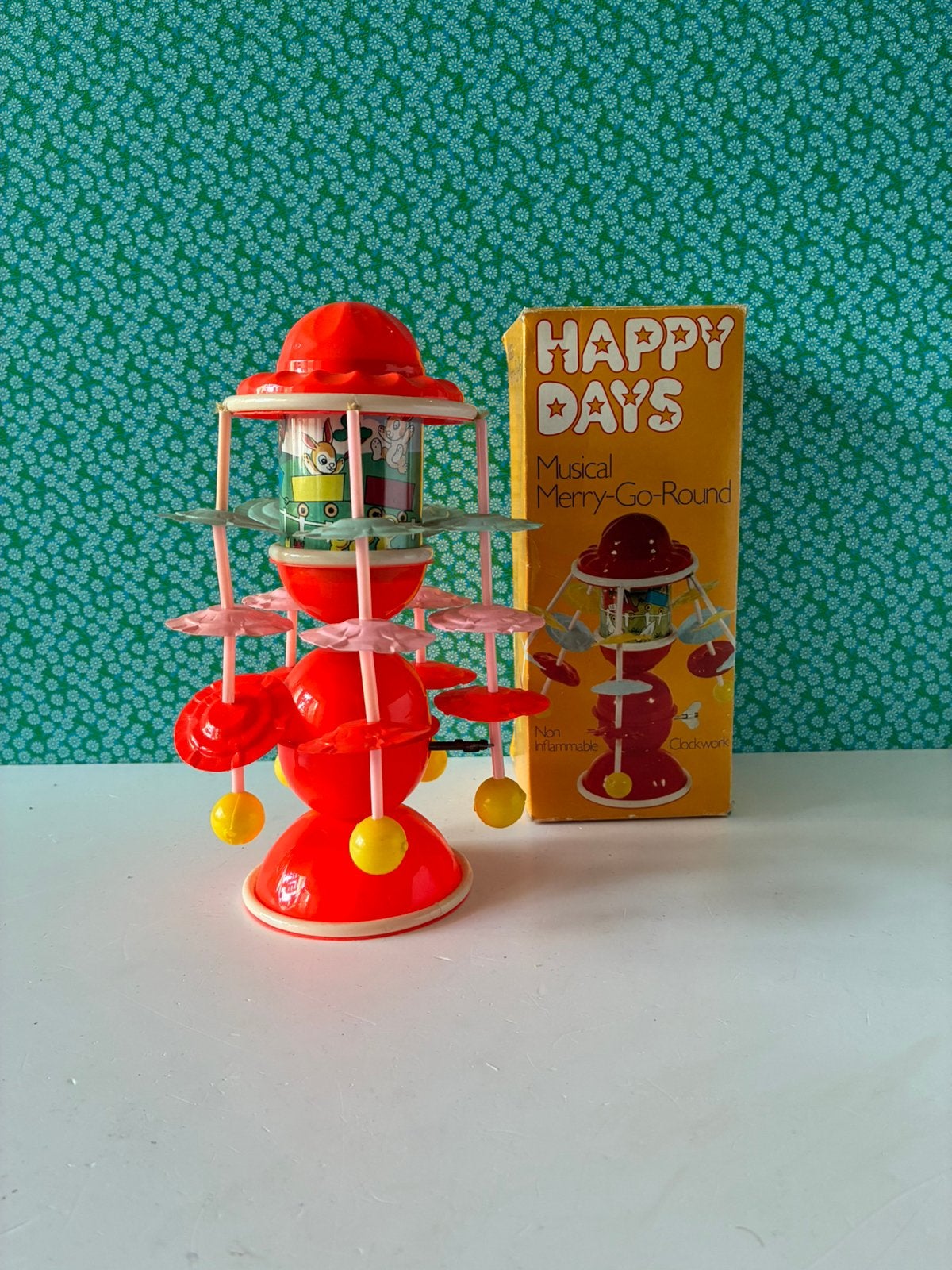 Vintage opwind musical merry go round Japan, Gebruikt, Ophalen of Verzenden, Nvt, Nvt