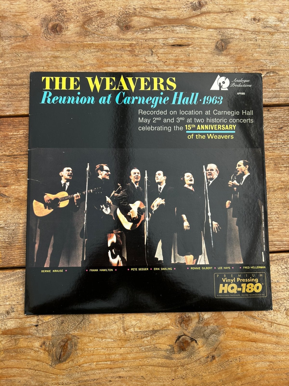 The Weavers LP (reunion at Carnegie Hall), Ophalen of Verzenden, Zo goed als nieuw, 12 inch, Overige genres