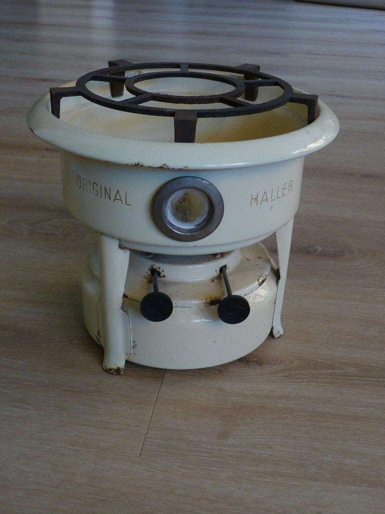 emaille brander petroleumstel ORIGINAL HALLER, Ophalen