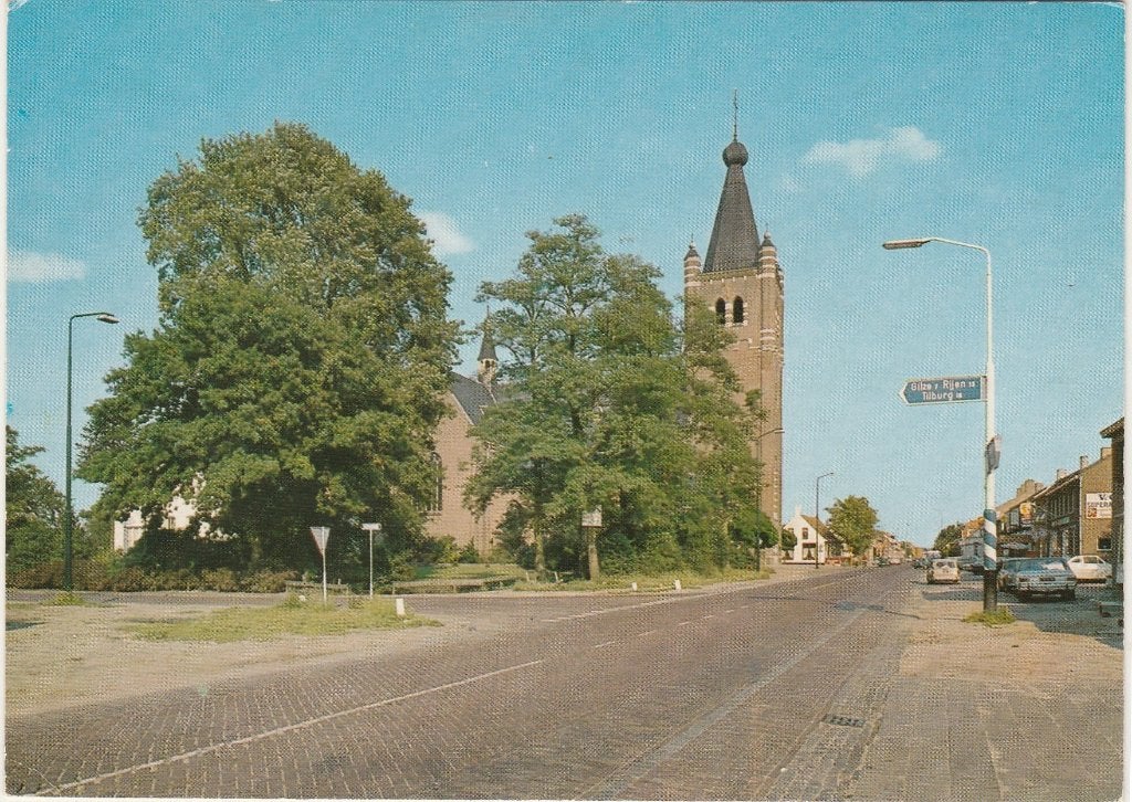 CHAAM Dorpsstraat ANWB Wijzer en Kerk, Verzamelen, Verzenden, 1960 tot 1980, Ongelopen, Noord-Brabant