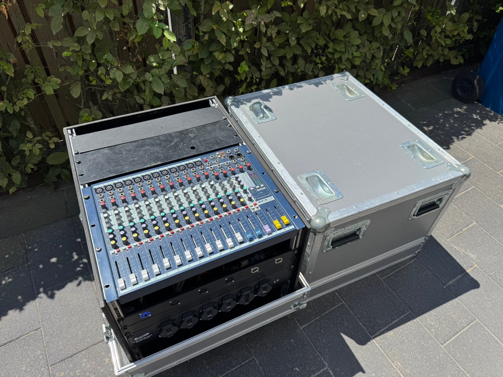 Taperack met soundcraft efx12 in stolp flightcase, Ophalen, Gebruikt