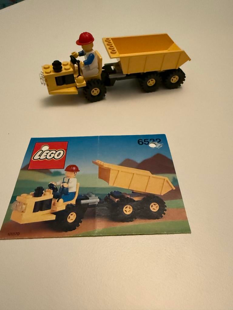 LEGO Set 6532: Kiepwagen met chauffeur (compleet), Ophalen of Verzenden, Gebruikt, Complete set, Lego