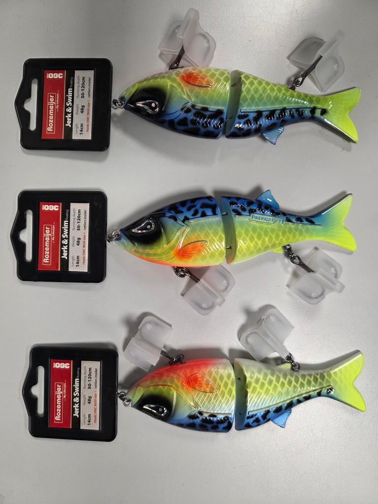 Nieuw 3x Rozemeijer Jerk & Swim kunstaas, Ophalen of Verzenden, Nieuw, Overige typen
