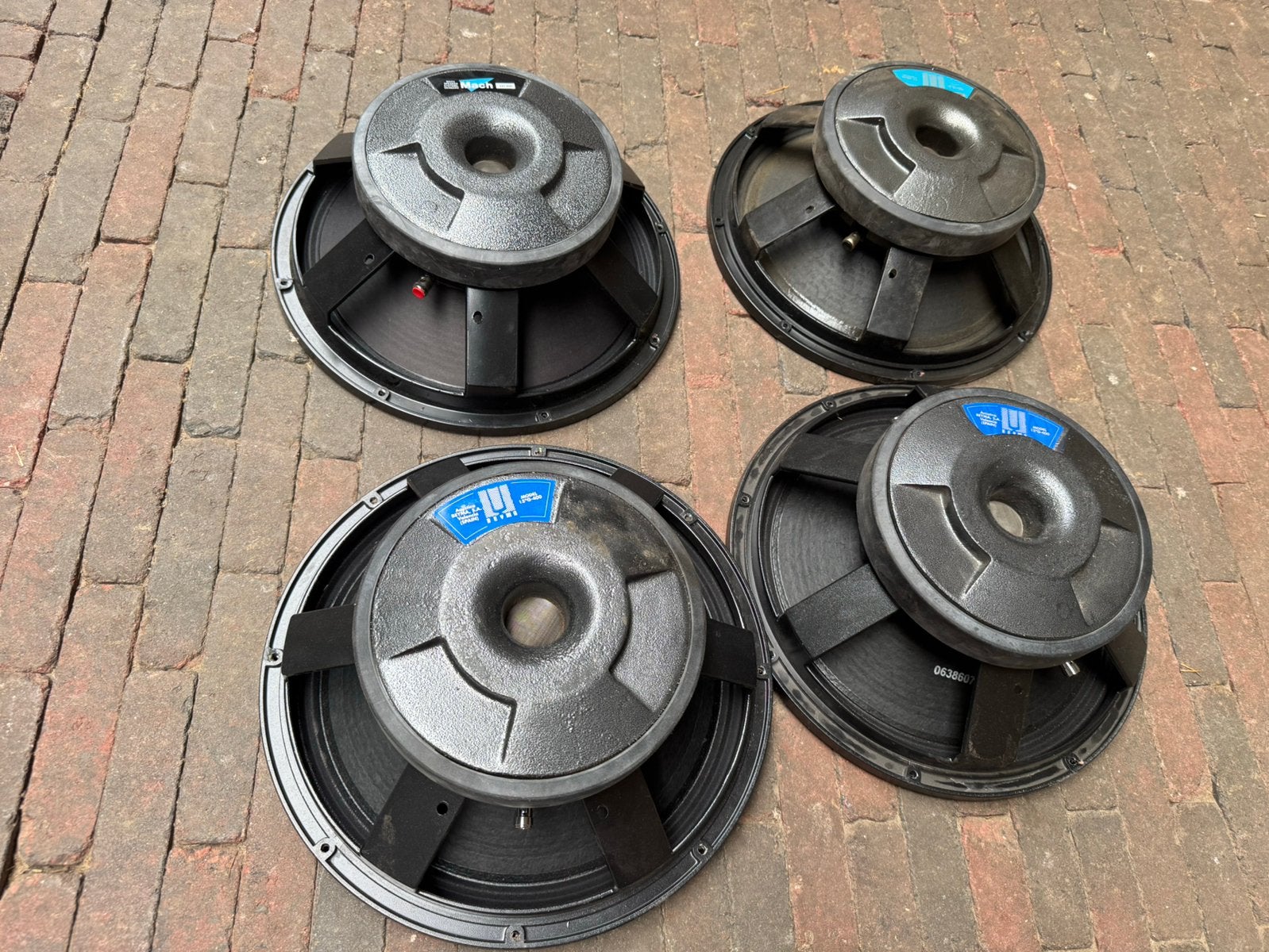 4x beyma 15g400 drivers / speakers, Muziek en Instrumenten, Ophalen of Verzenden, Gebruikt