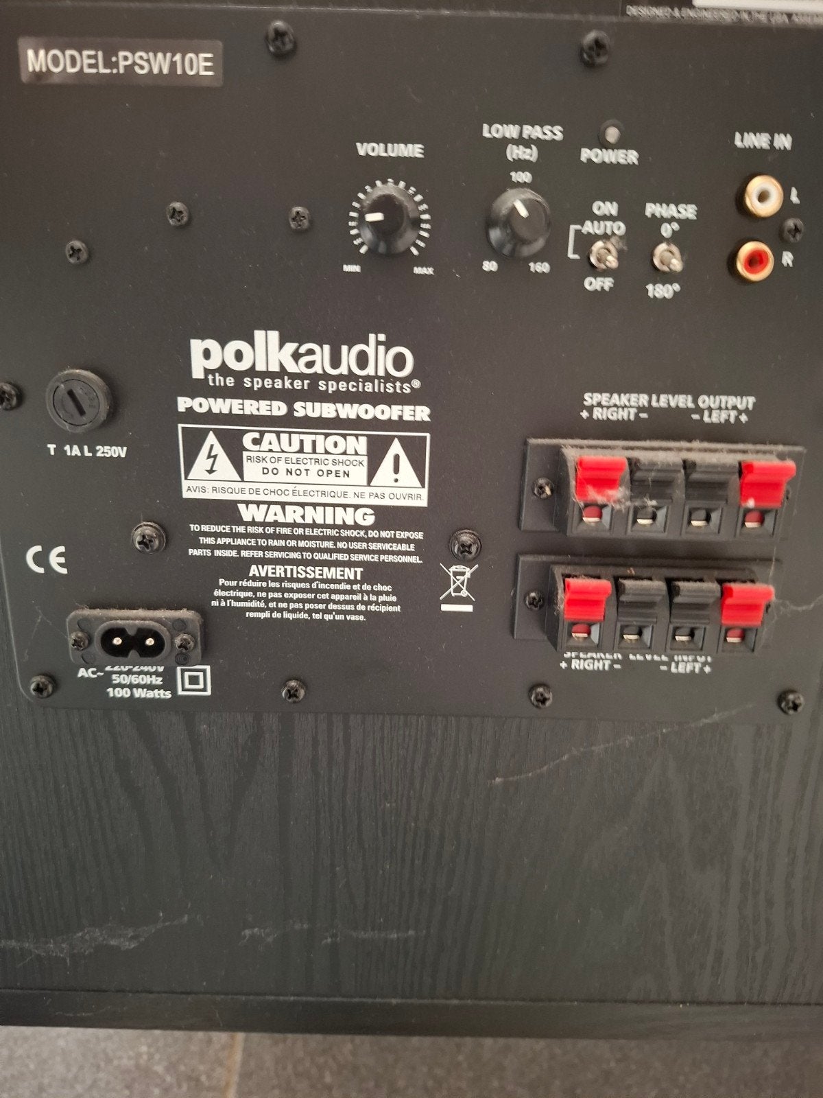 Foto 3 van Polk Audio PSW10E Powered Subwoofer - Krachtige Bas