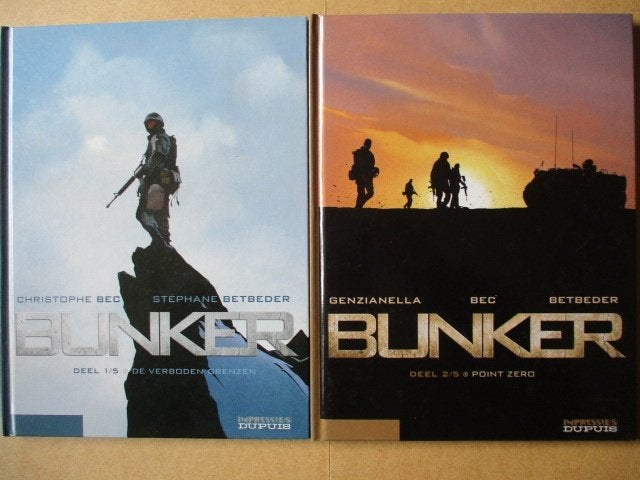 w0375 bunker 1 t/m 5 hc, Meerdere stripboeken, Ophalen, Gelezen