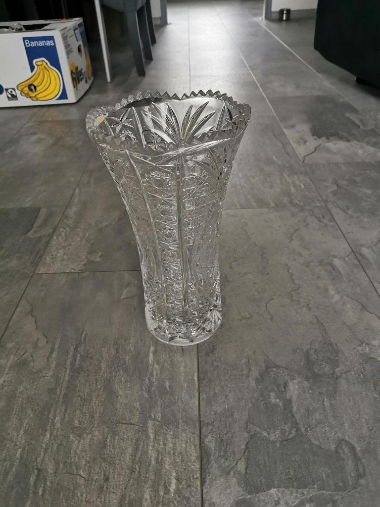 Kristallen Vaas  ., Antiek en Kunst, Ophalen of Verzenden