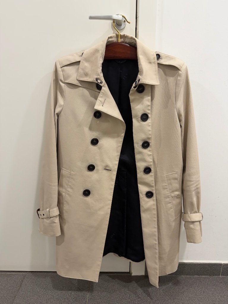Trenchcoat Burberry, Kleding | Heren, Maat 48/50 (M), Beige, Ophalen of Verzenden, Gedragen
