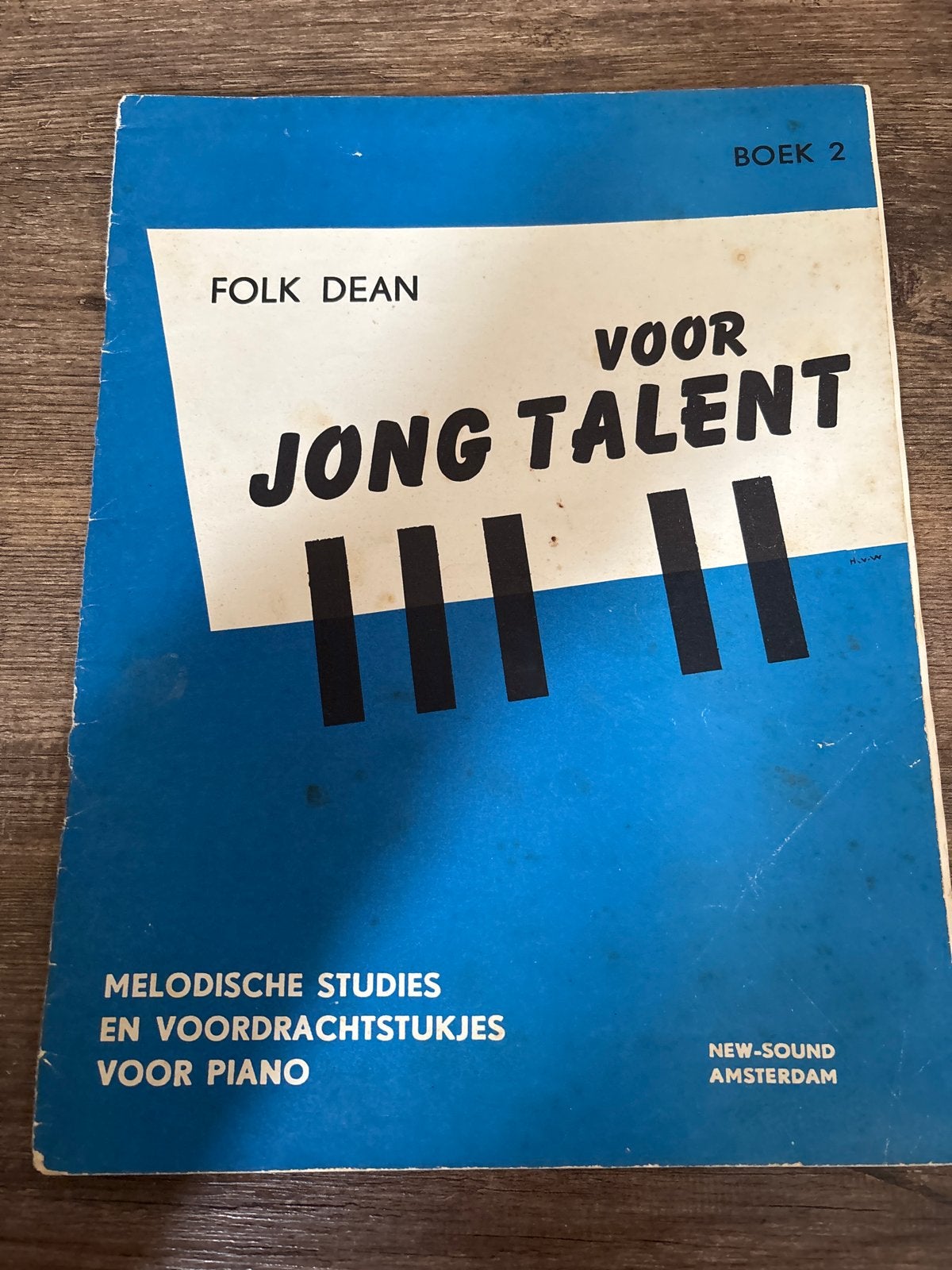 Folk Dean - Voor Jong Talent Boek 2 - Pianoboek, Gebruikt, Klassiek, Les of Cursus, Ophalen of Verzenden