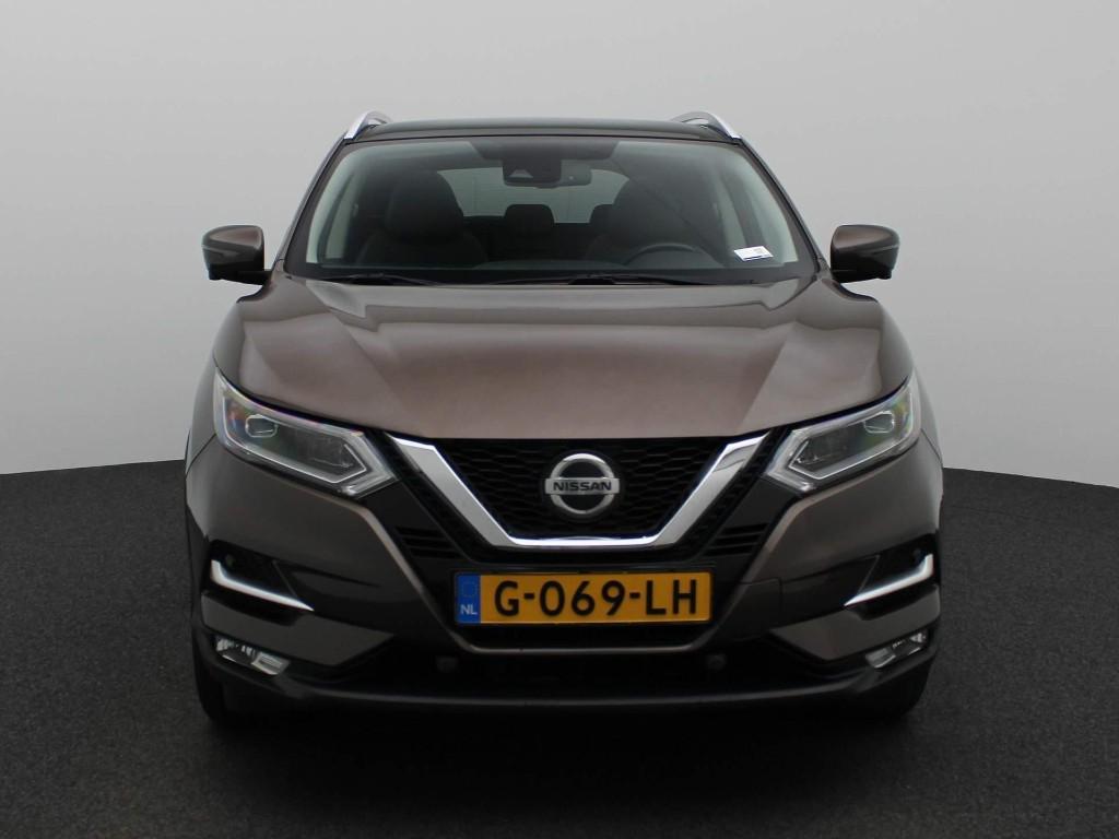 Nissan Qashqai 1.3 Dig-t 160pk DCT Evapo 2019 Bruin, 4 cilinders, Leder en Stof, Qashqai, SUV of Terreinwagen