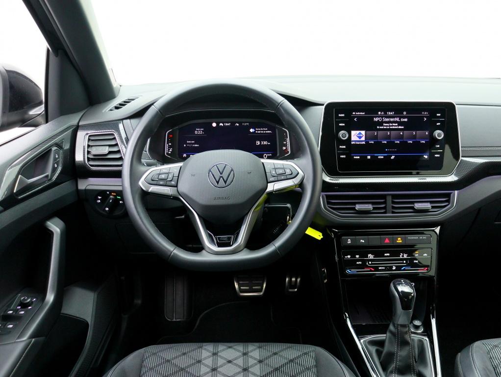 Volkswagen T-Cross 1.0 TSI R-Line | Private Lease 569,- p.m., Automaat, Gebruikt, 116 pk, Zwart