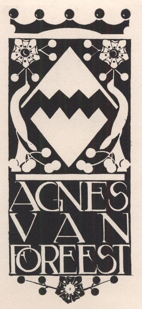 1883 Ex Libris Nederland : Jeanne Bieruma Oosting, 1934, Verzenden, Ex libris