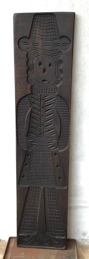 Grote Antieke Houten Speculaasplank - Koekplank, Ophalen