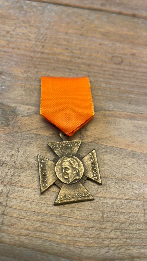 Koninginnedag Amsterdam 1948 Medaille Juliana, Postzegels en Munten, Penningen en Medailles, Ophalen, Overige materialen, Nederland